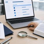 Ricerca dell’iscrizione al Registro su computer con fascicolo di incarico e copia della Gazzetta Ufficiale.